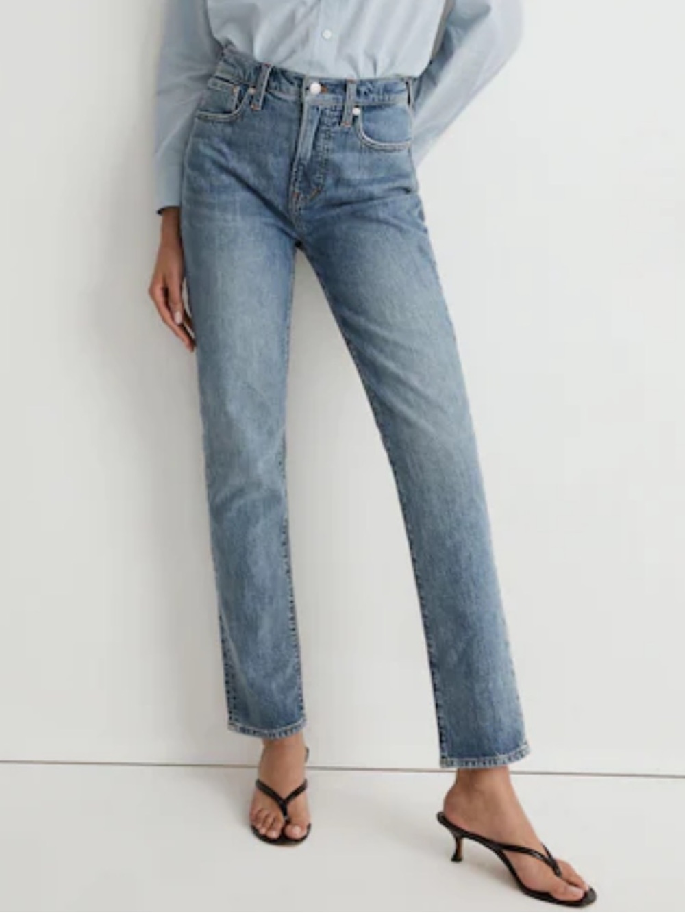 Madewell The Perfect Vintage Jean Heathcote Wash High Rise Straight Leg NWT-28